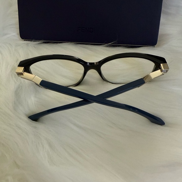 Fendi FF 0232 PJP Eyeglasses and Case | Blue Frame Made in Italy | Authenticated - Picture 7 of 11
